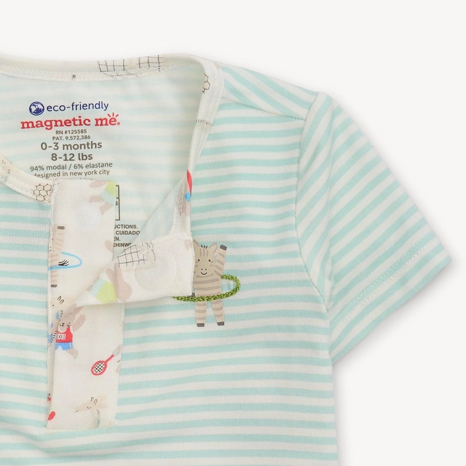 Magnetic Me Modal Henley Top+Pant Set FURRY FIELD DAY