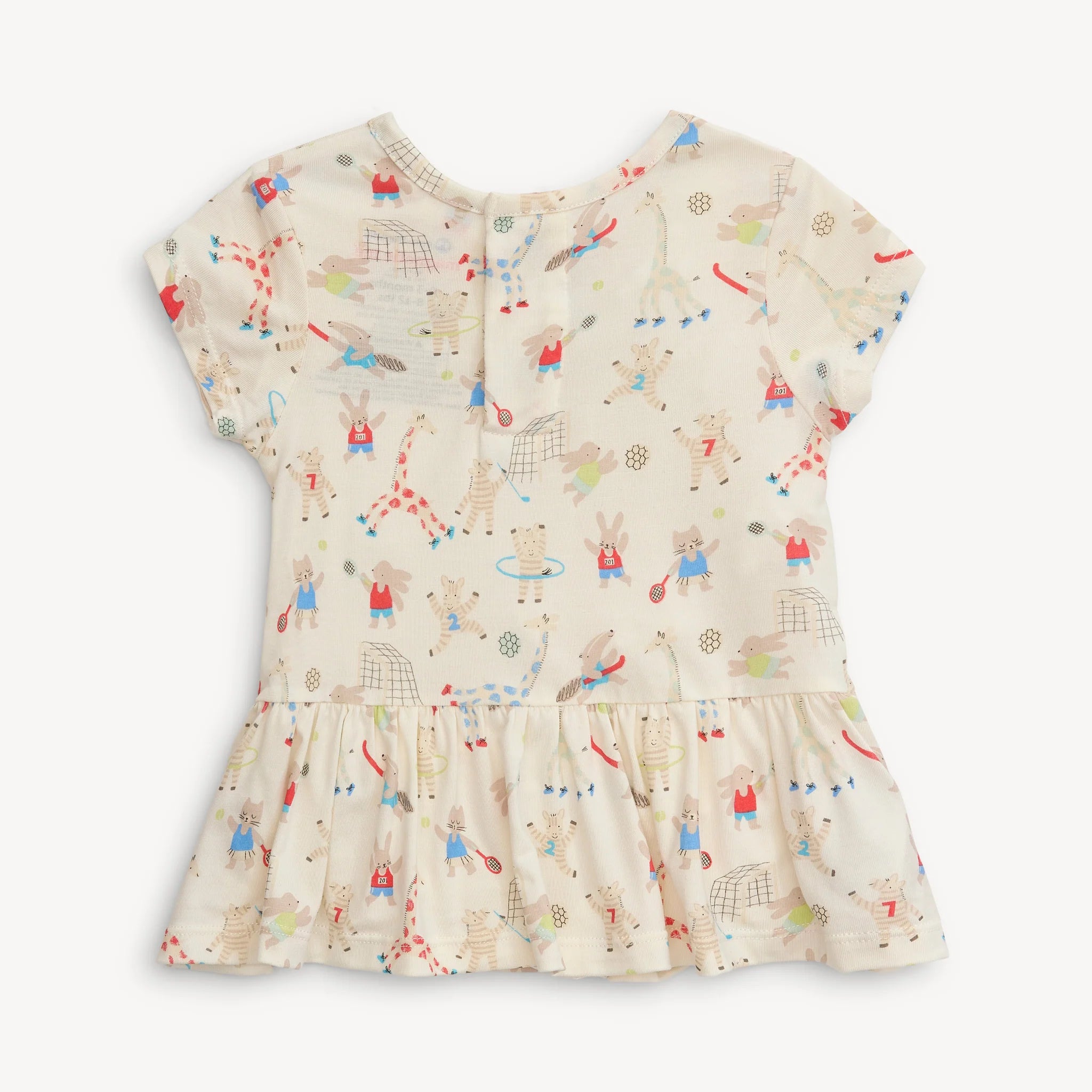 Magnetic Me Modal SS Peplum Set FURRY FIELD DAY