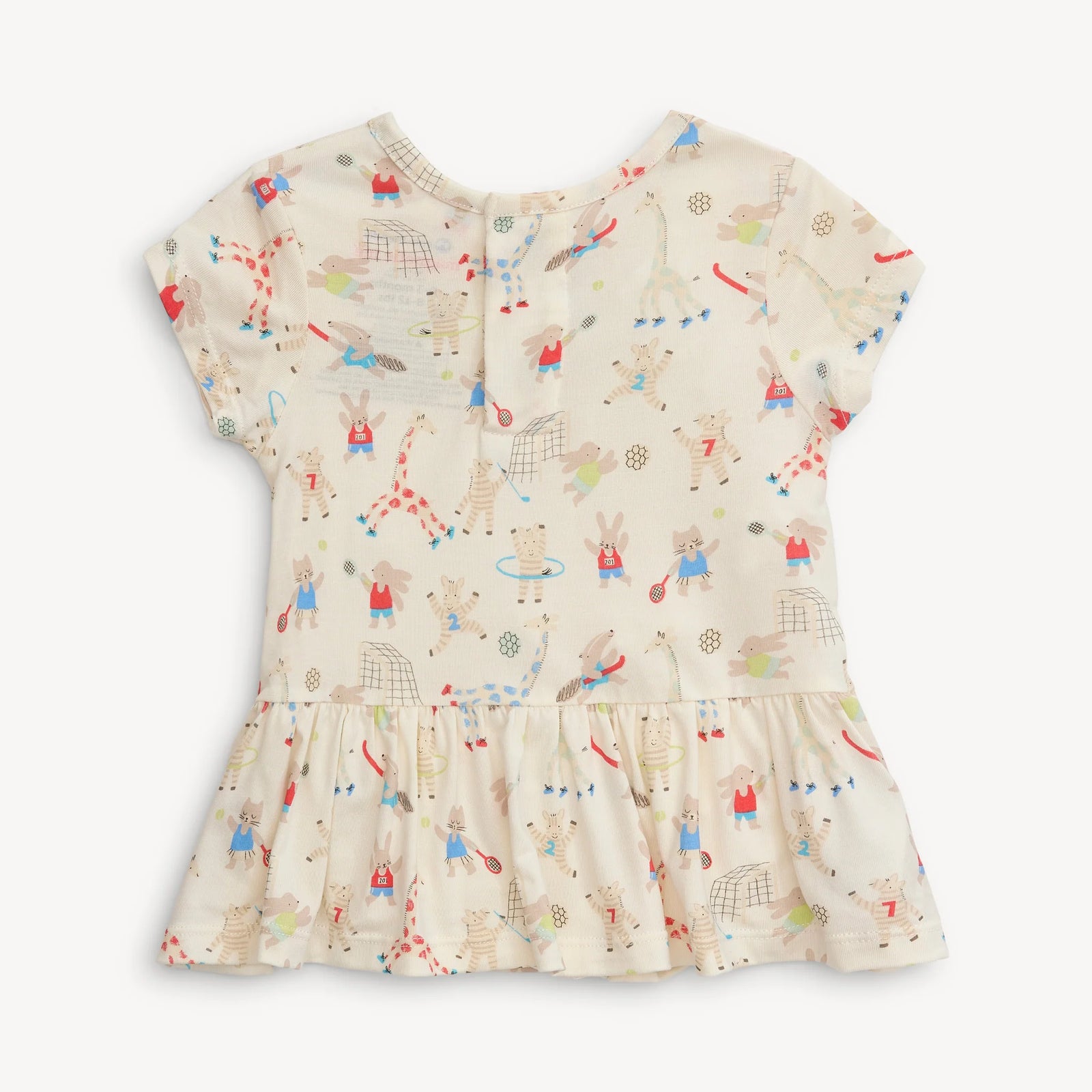 Magnetic Me Modal SS Peplum Set FURRY FIELD DAY