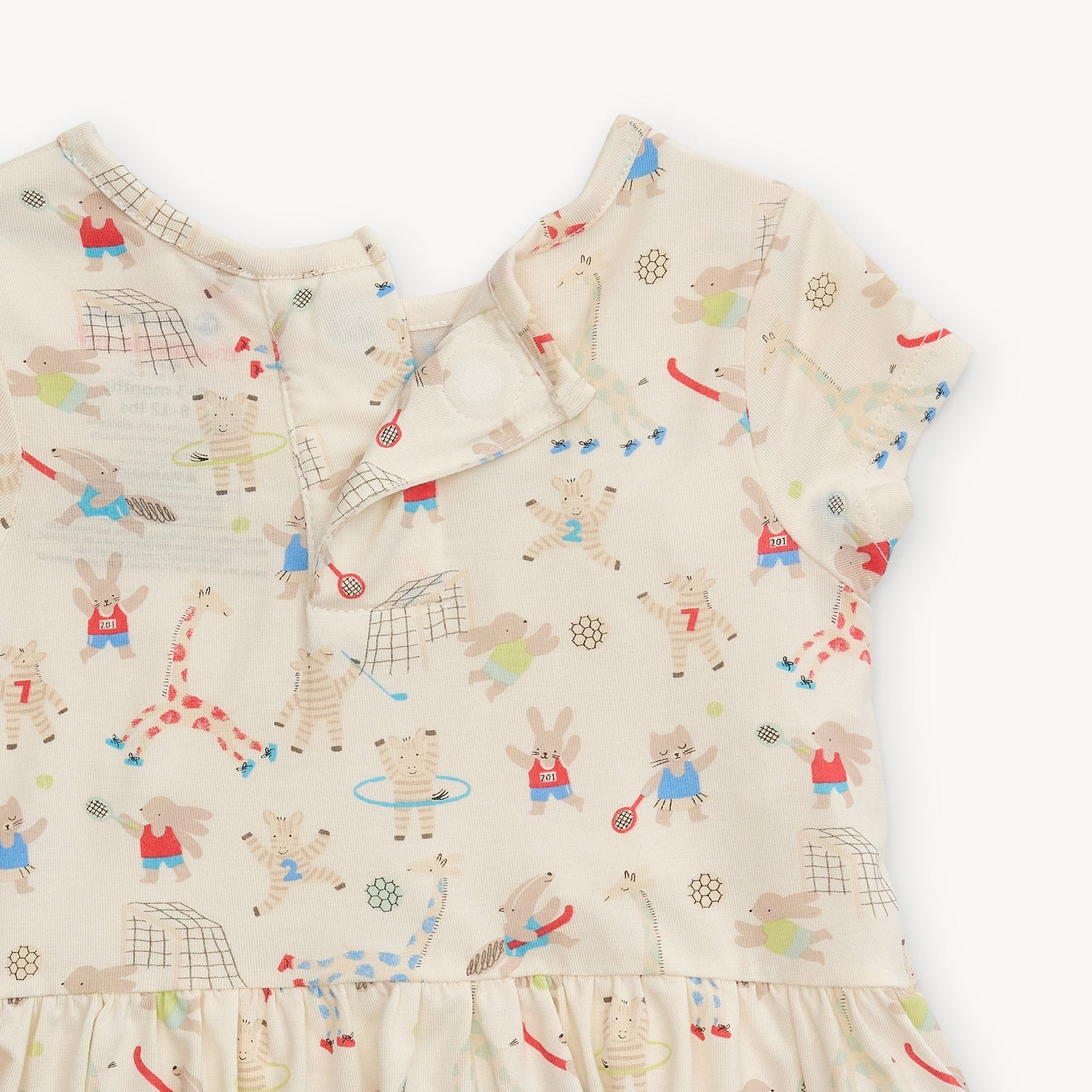 Magnetic Me Modal SS Peplum Set FURRY FIELD DAY