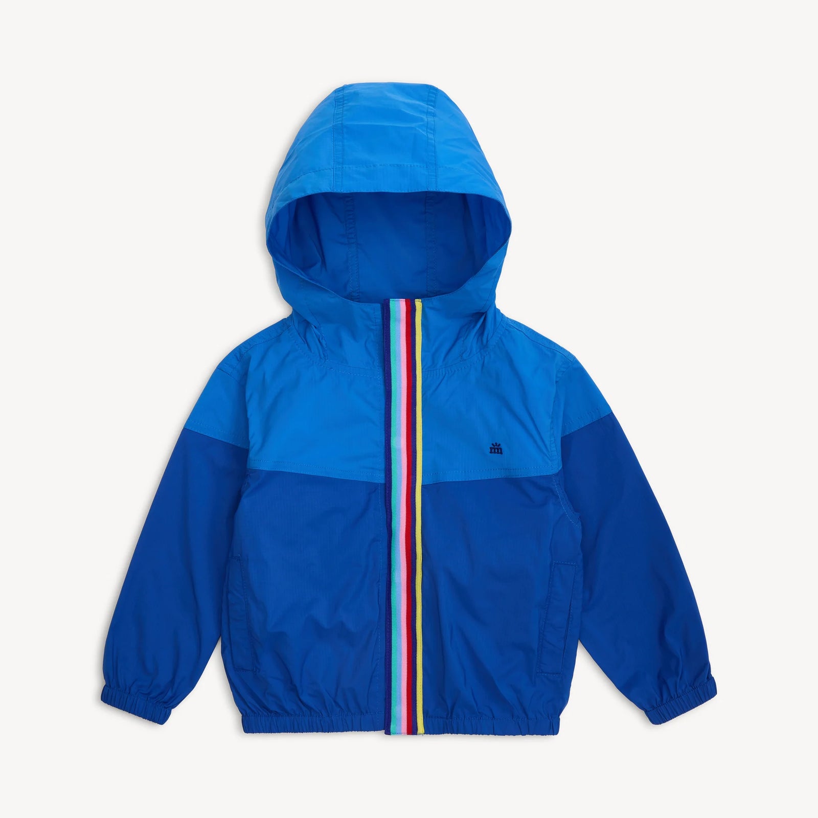 Magnetic Me Nylon Windbreaker BLUE COLORBLOCK