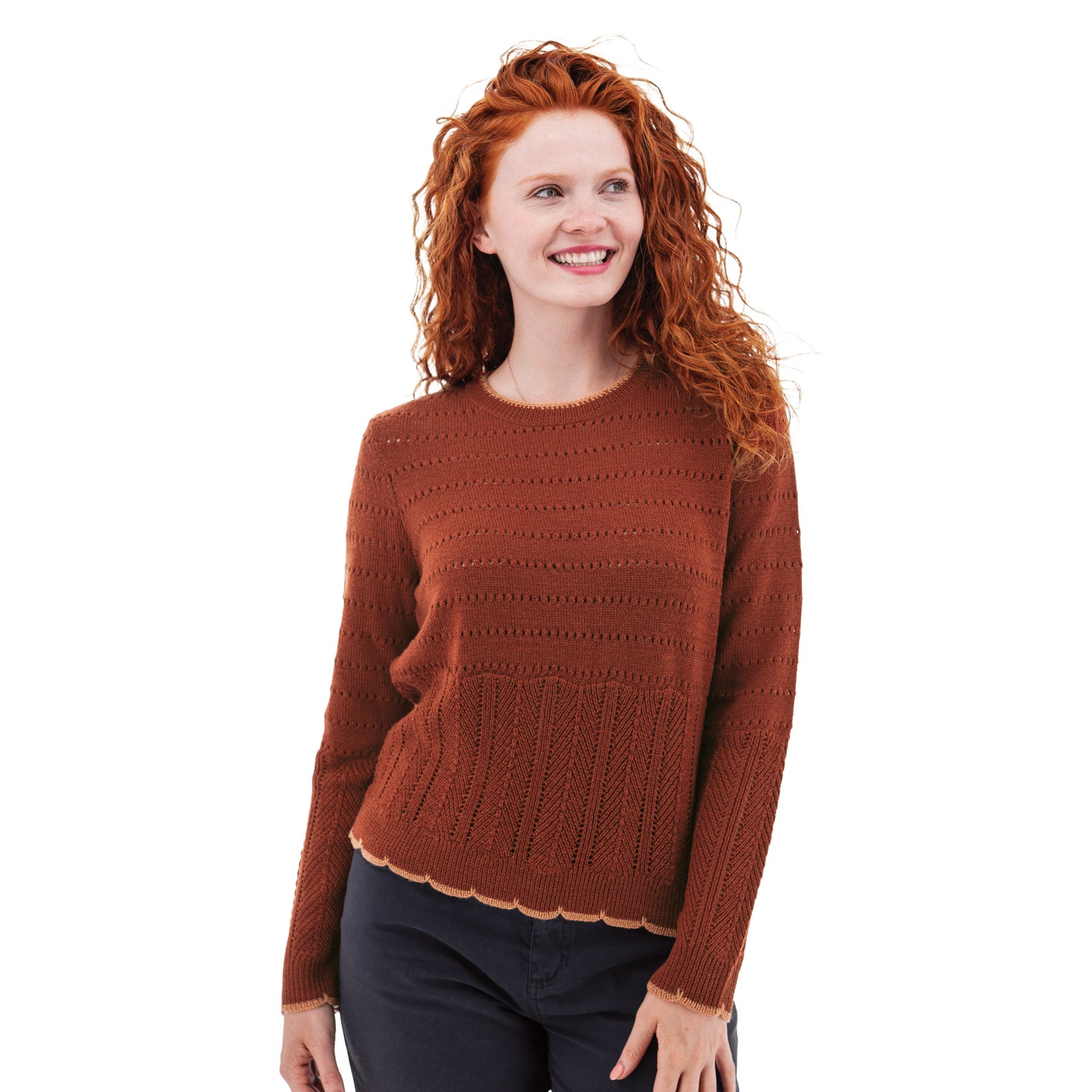 Aventura W Halcyon Sweater BURNT HENNA