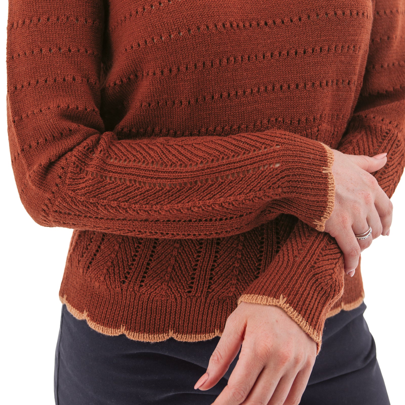 Aventura W Halcyon Sweater BURNT HENNA