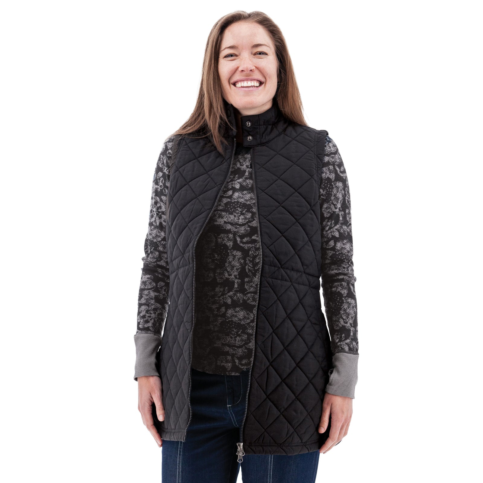 Aventura W Flurry Quilted Vest BLACK