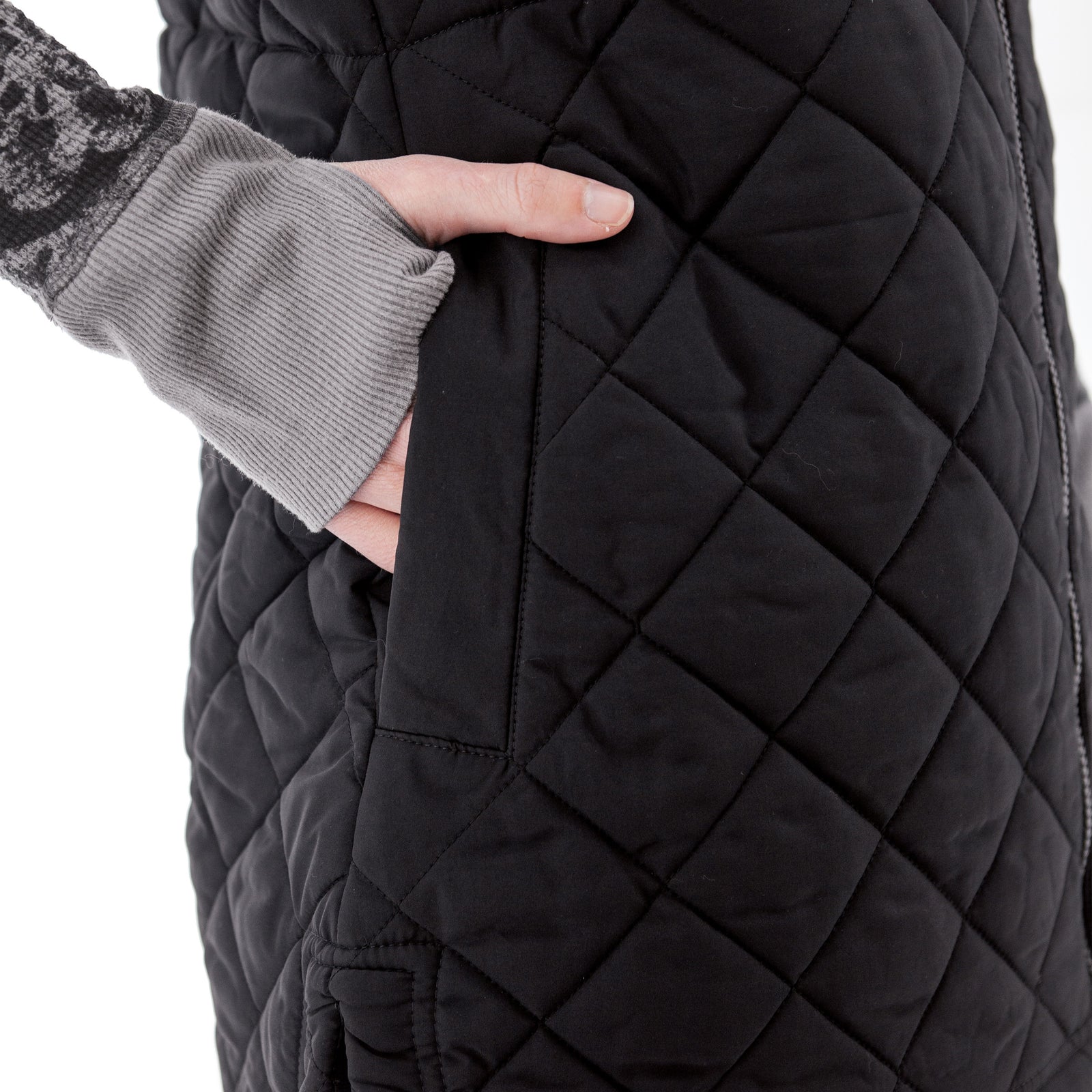 Aventura W Flurry Quilted Vest BLACK