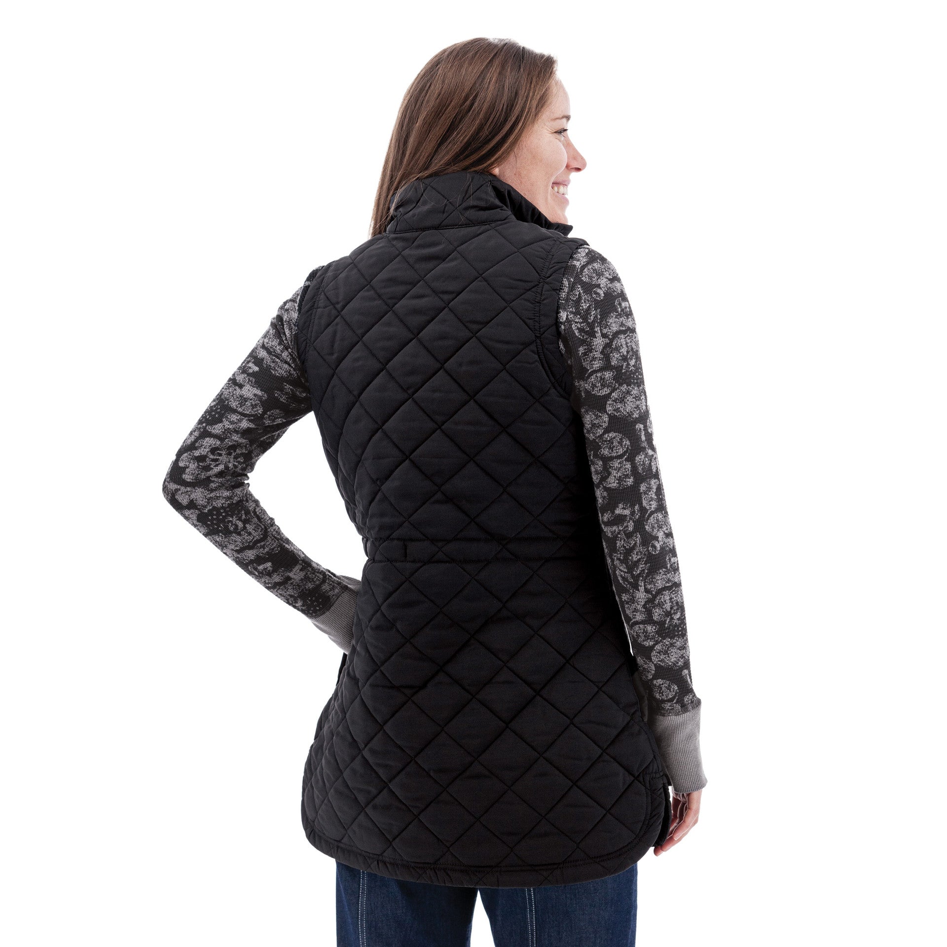 Aventura W Flurry Quilted Vest BLACK