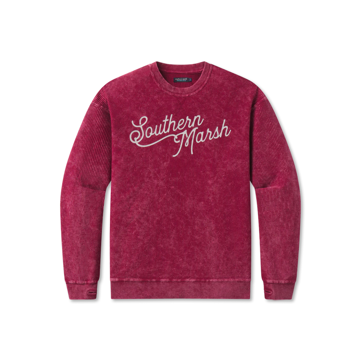 Pull en molleton à col rond Southern Marsh W Sunday Morning Vintage Cord, couleur MULBERRY