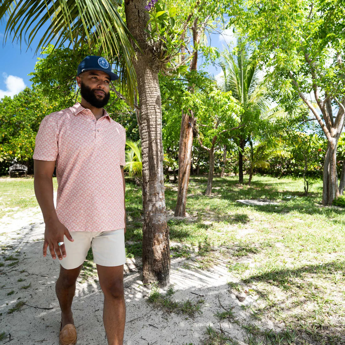 Fish Hippie M Terene Polo DOUBLE PALMS