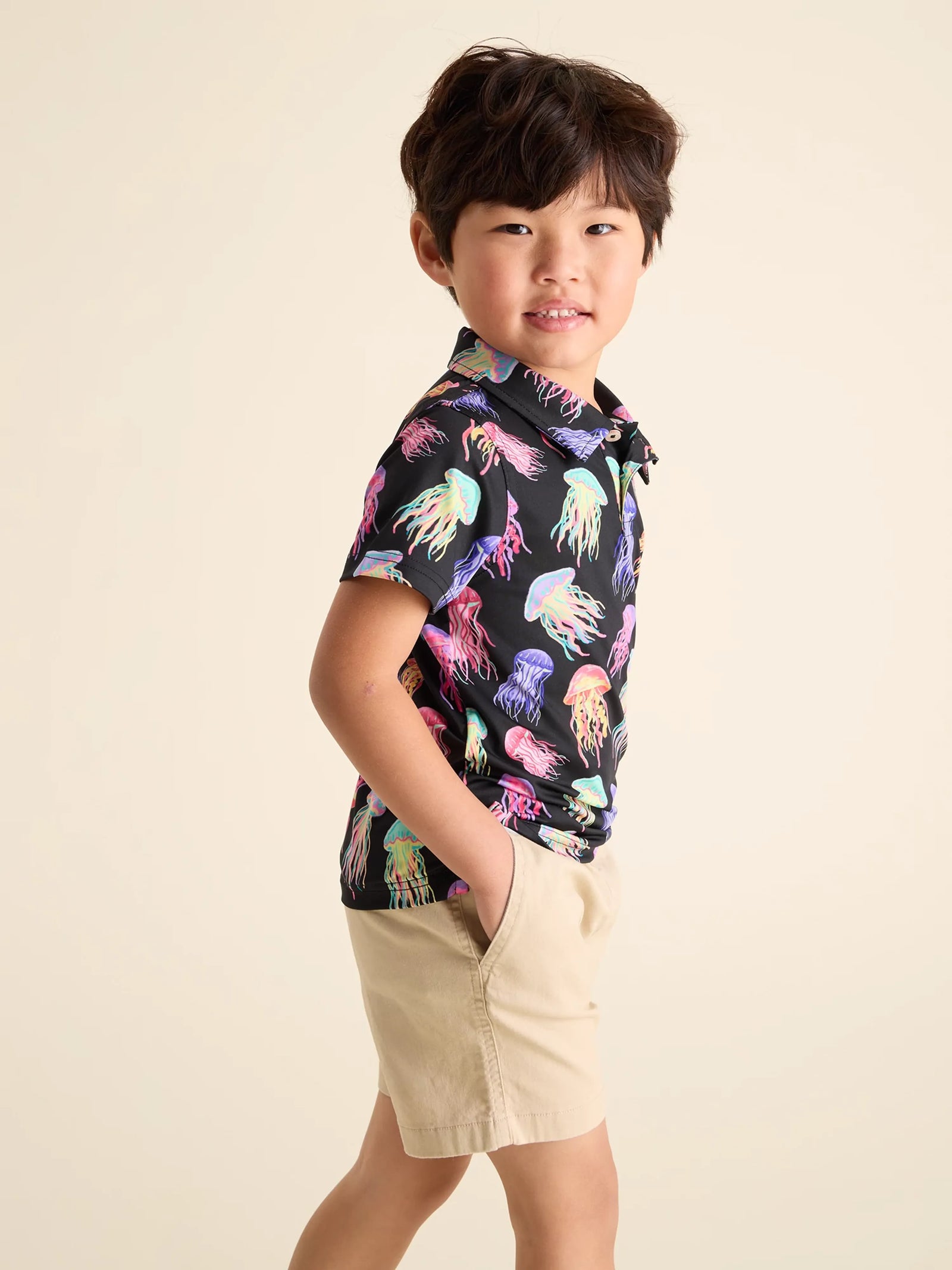 Chubbies Kids Performance Polo LIL DONT BE JELLY