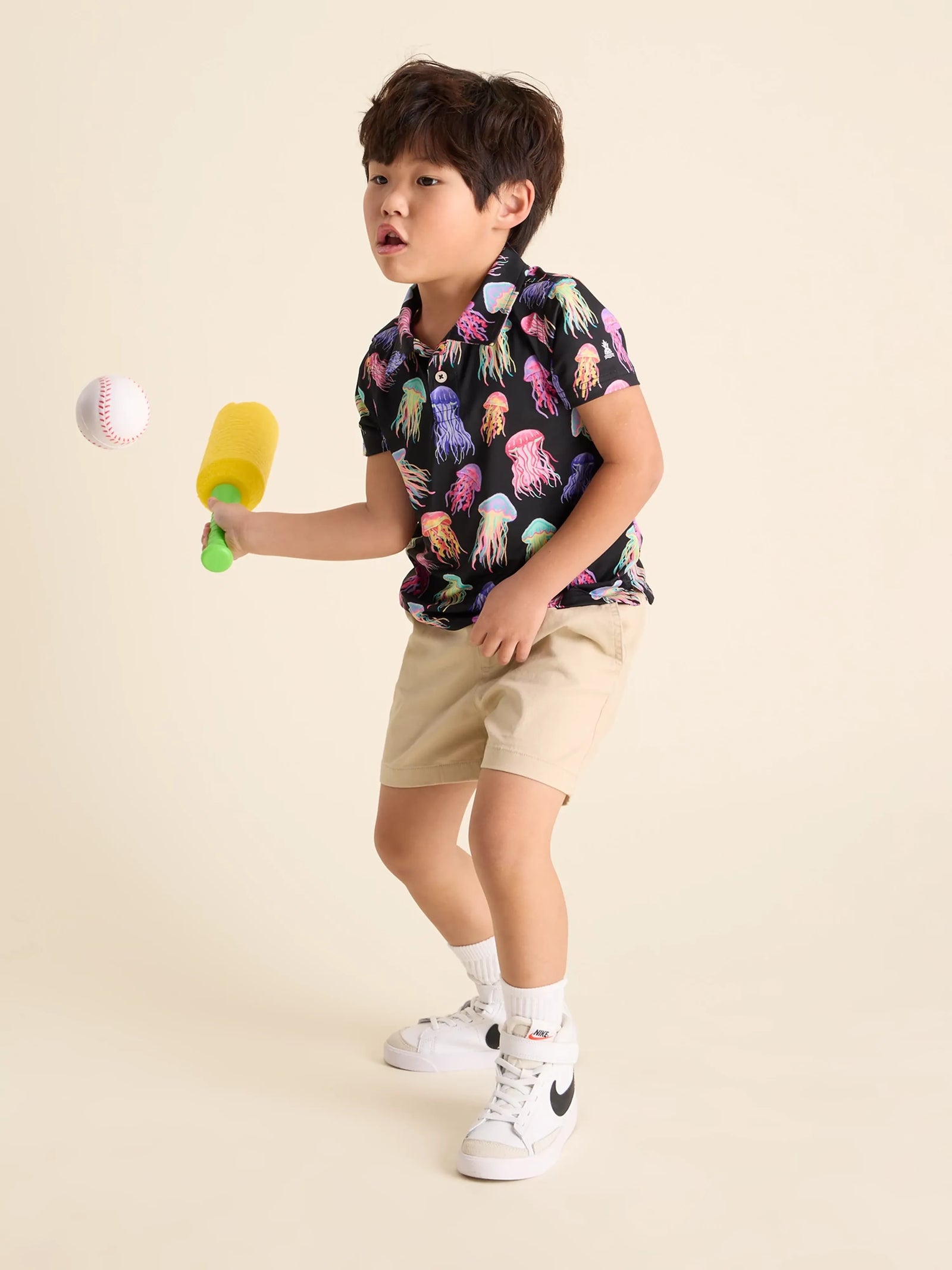 Chubbies Kids Performance Polo LIL DONT BE JELLY