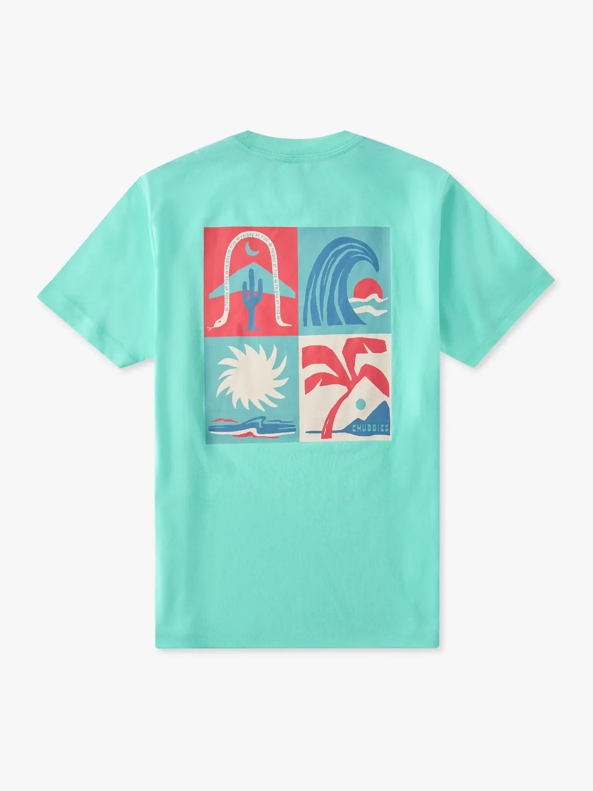 Chubbies Youth SS Pocket Tee POP ART DECO
