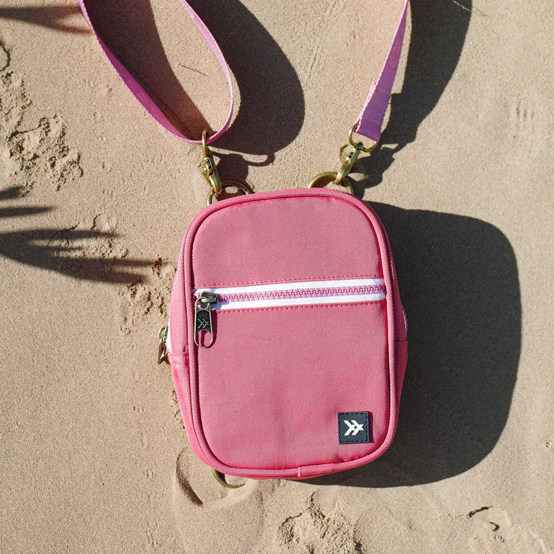 Sac bandoulière Thread, rose clair.