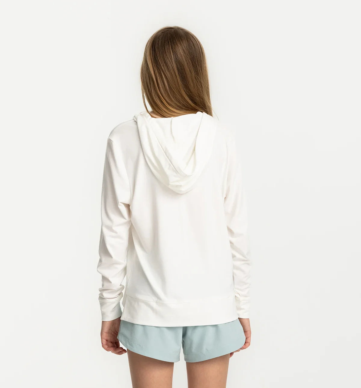 Free Fly Girl's Shade Hoodie BRIGHT WHITE