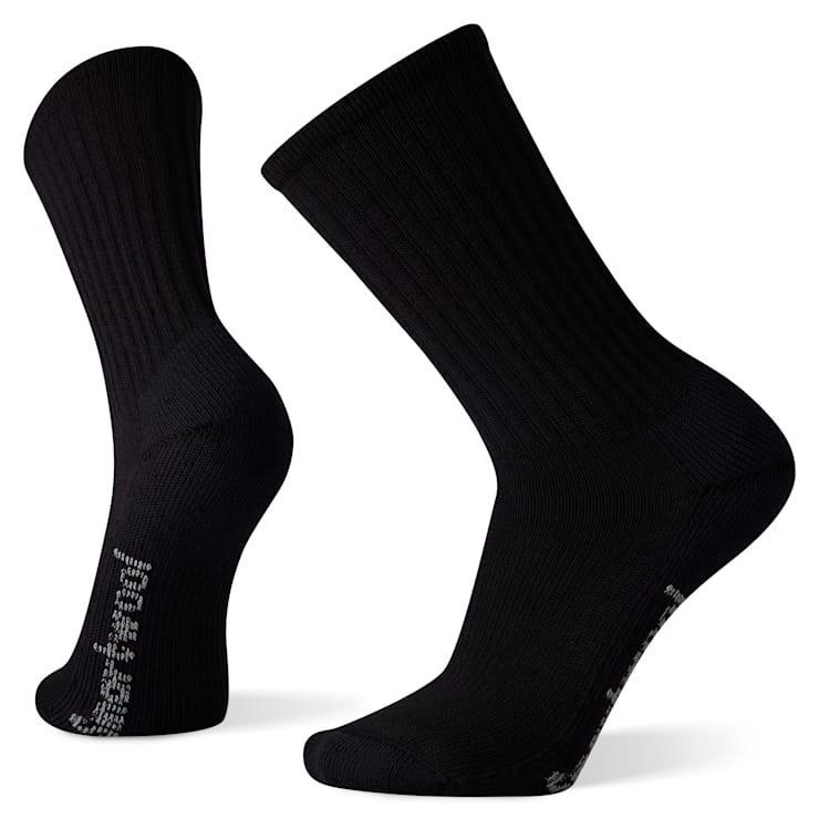 Smartwool Chaussettes de randonnée classiques unies pour homme et femme, noir.