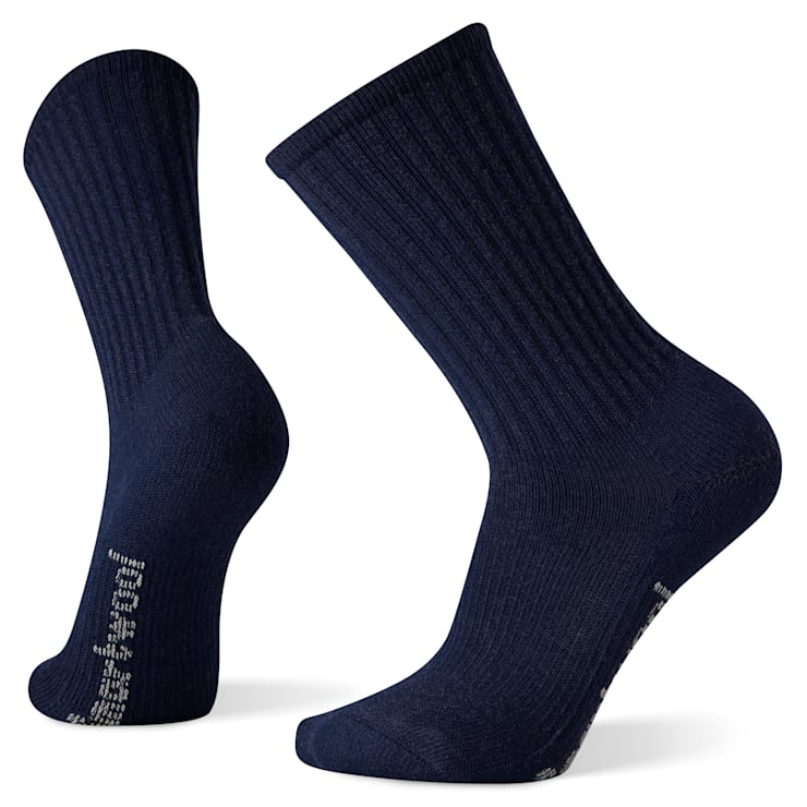 Smartwool Hike Classic Edition, chaussettes à col rond unies, bleu marine foncé (DEEP NVY)