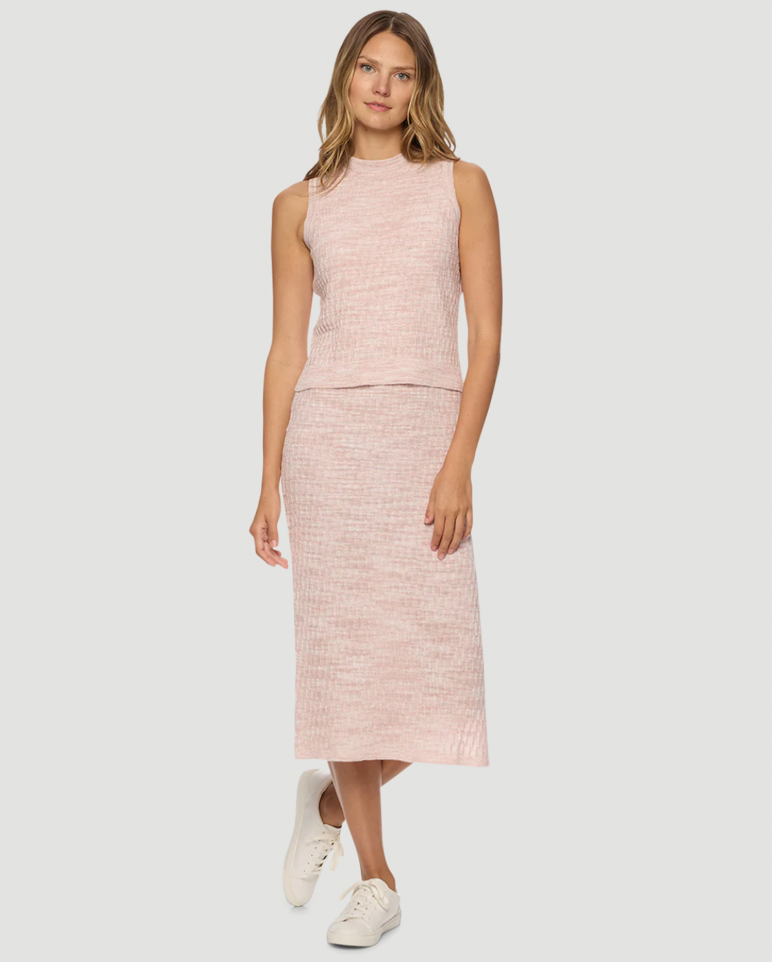 Flag & Anthem W Addison Tank Twofer Sweater Dress PINK