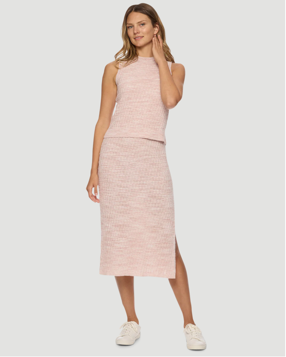 Flag & Anthem W Addison Tank Twofer Sweater Dress PINK