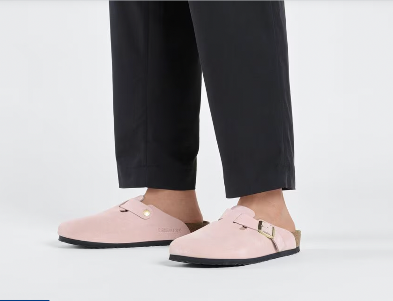 Birkenstock W Boston Suede LT ROSE - NARROW