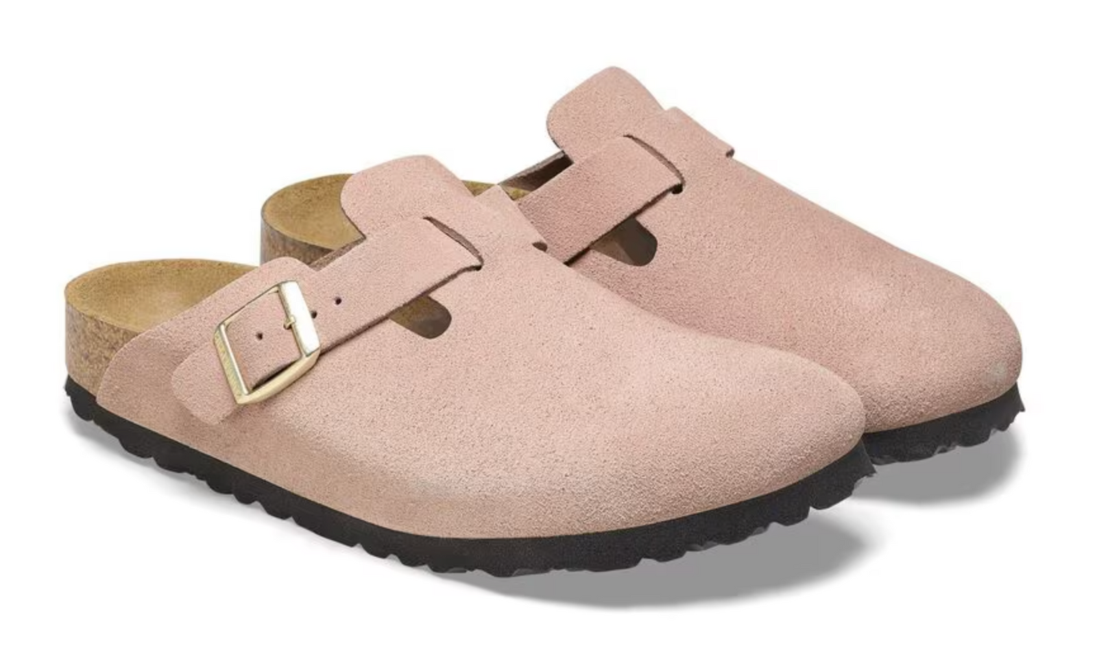 Birkenstock W Boston Suede LT ROSE - NARROW