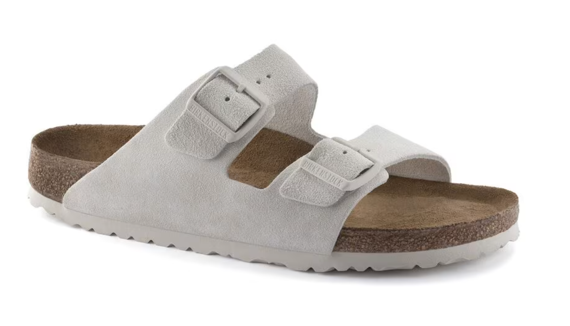 Birkenstock Arizona Suede ANTIQUE WHITE - NARROW