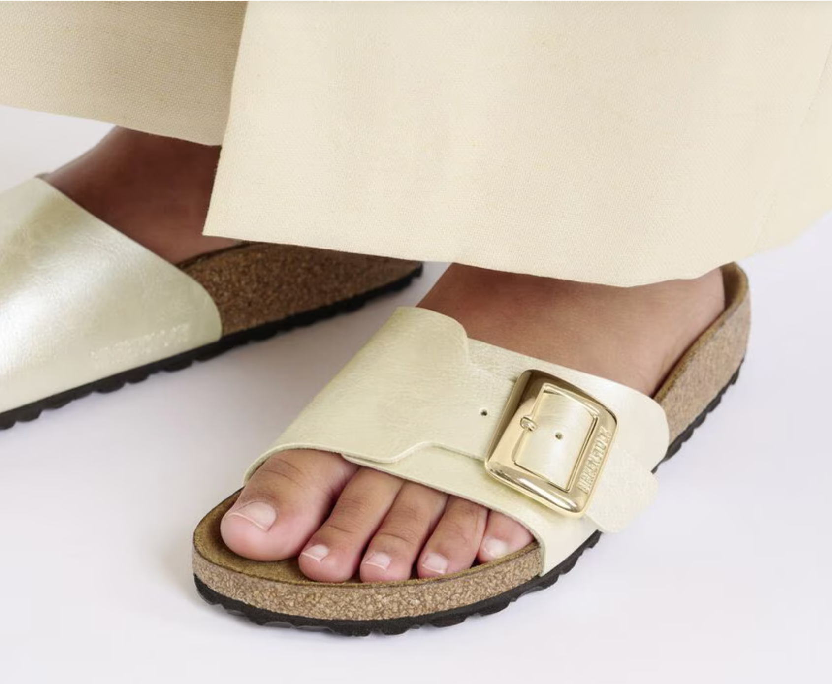 Birkenstock W Catalina Luxe Buckle GRACEFUL PEARL WHITE