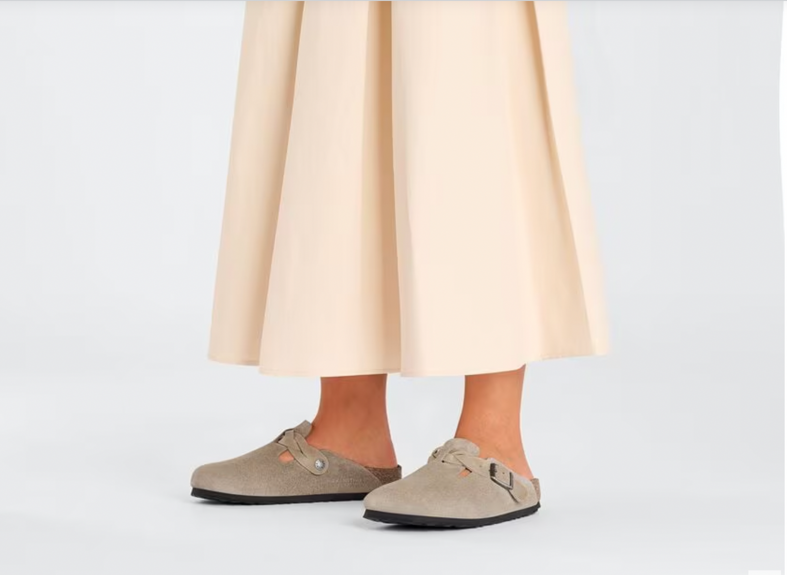 Birkenstock W Boston Braided TAUPE - NARROW