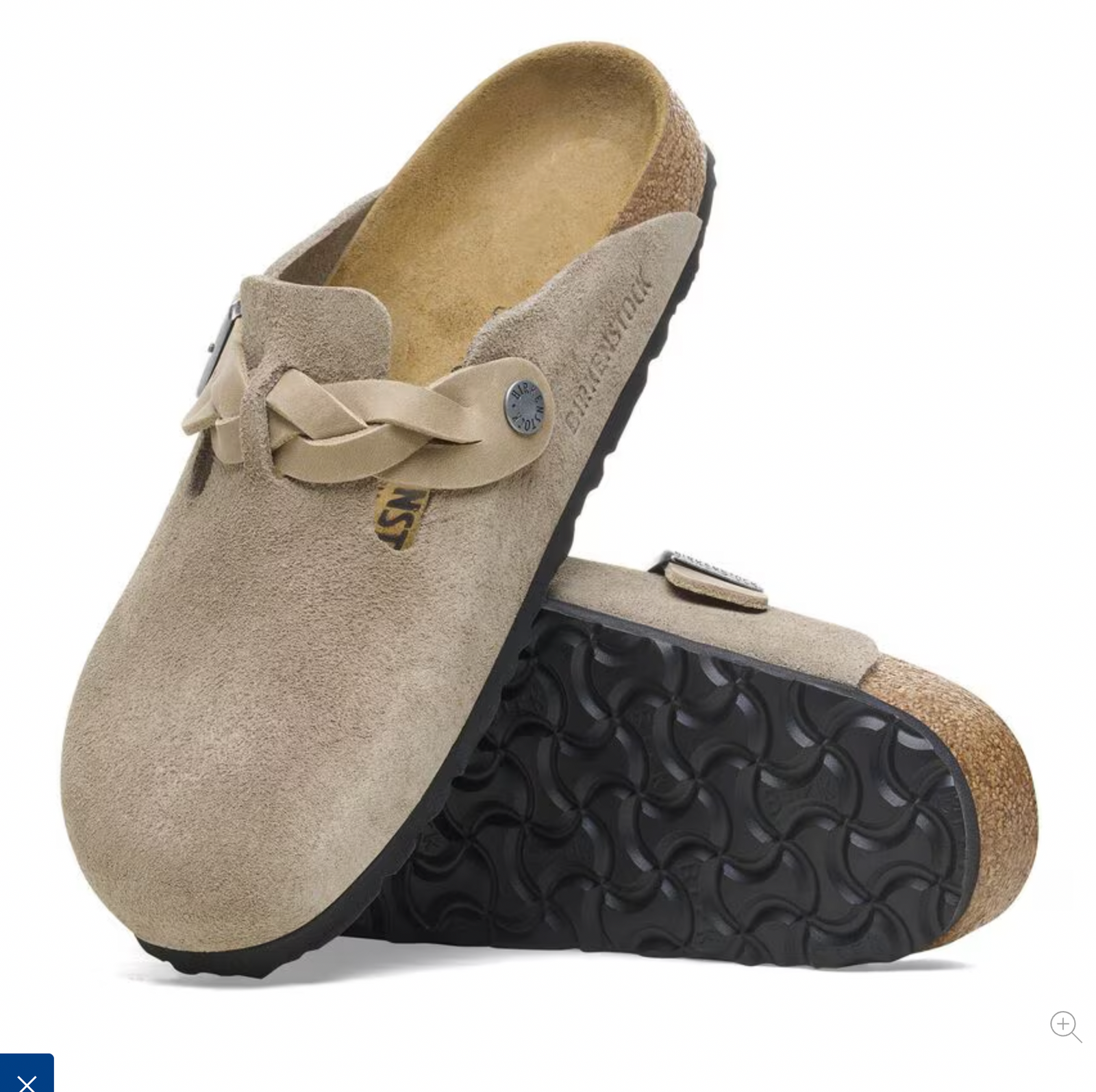 Birkenstock W Boston Braided TAUPE - NARROW