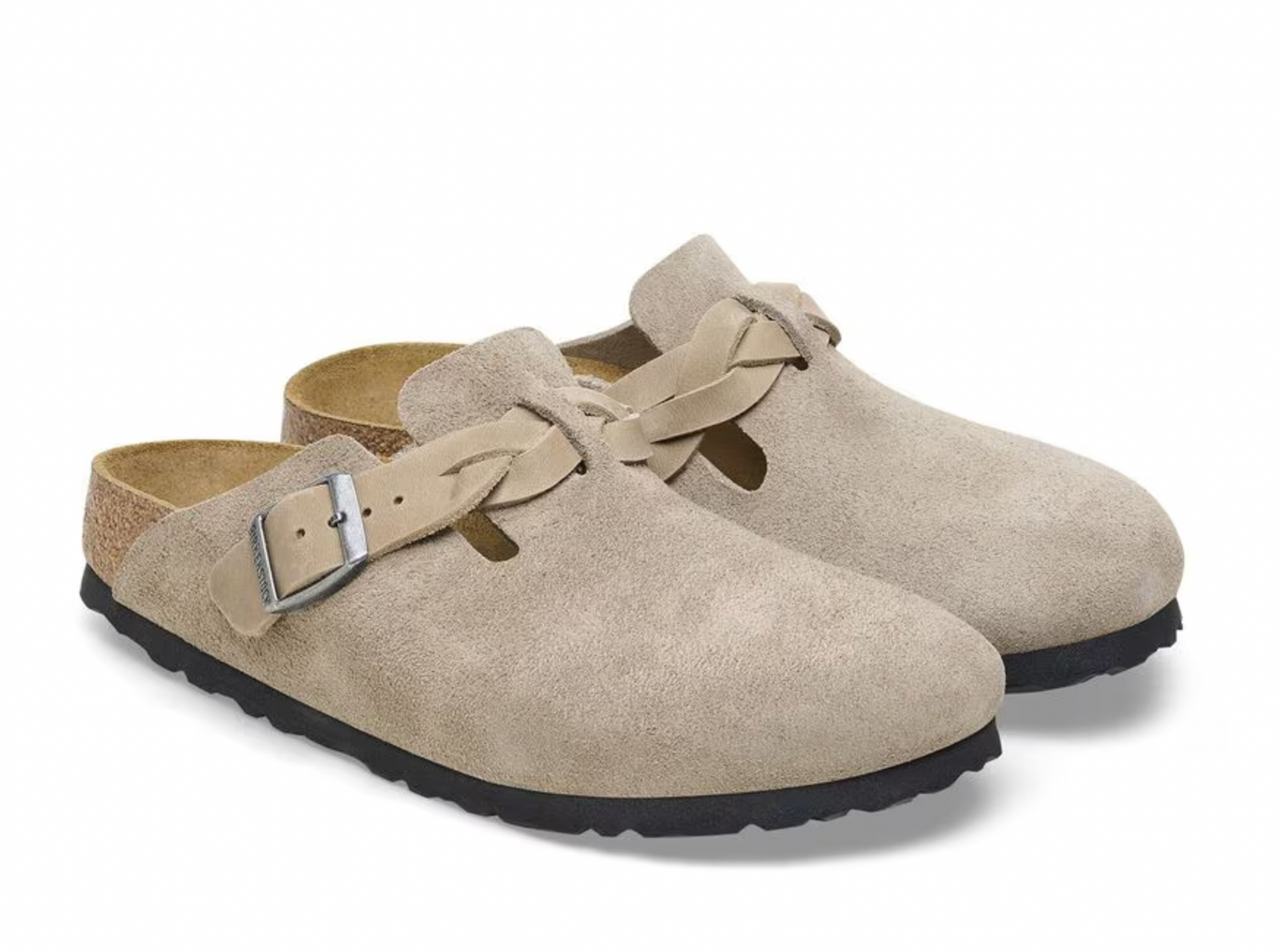 Birkenstock W Boston Braided TAUPE - NARROW