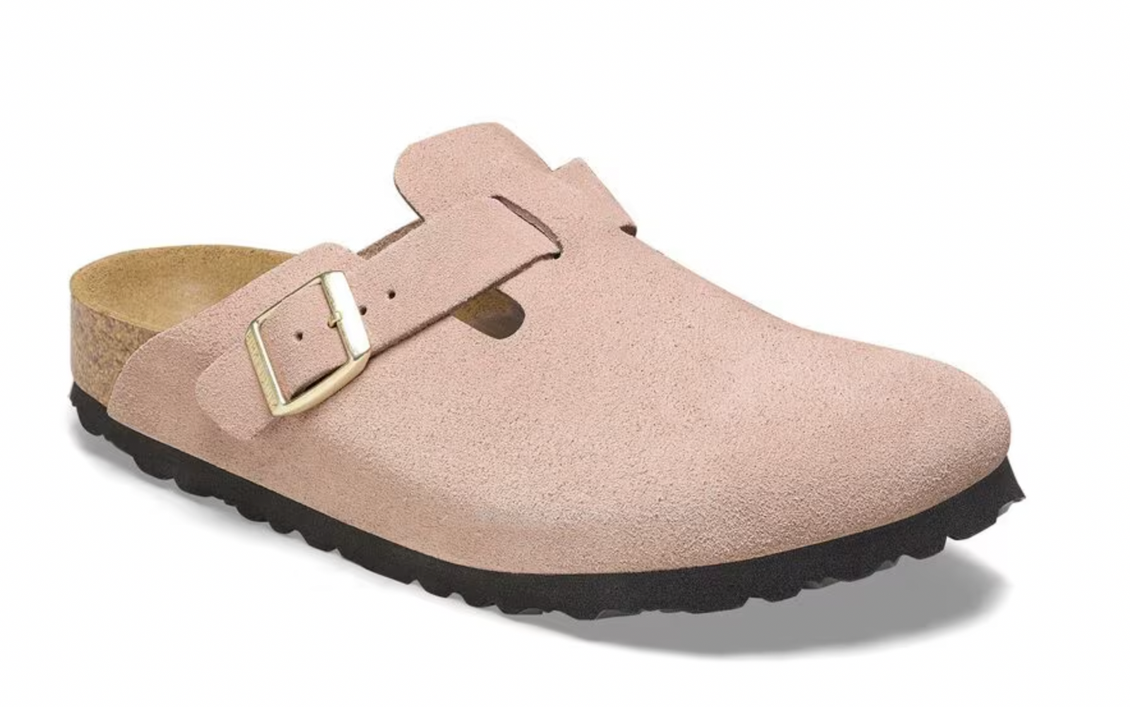 Birkenstock W Boston Suede LT ROSE - NARROW
