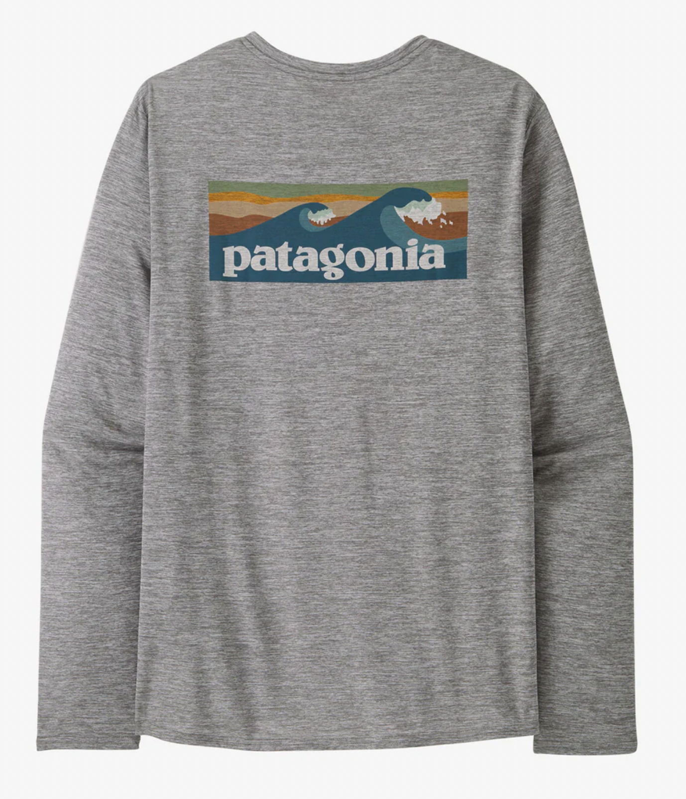 Patagonia M LS Cap Cool Daily BOARDSHORT ABALONE BLUE FEATHER GREY