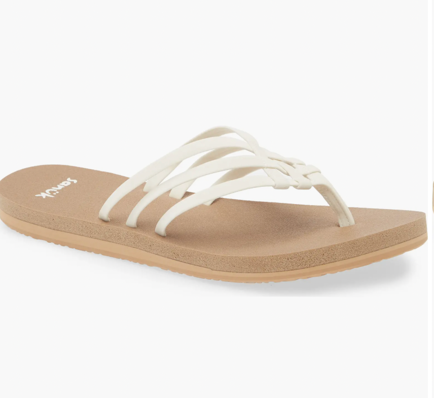 Sanuk W Yoga Sandy II TAN / WHITE