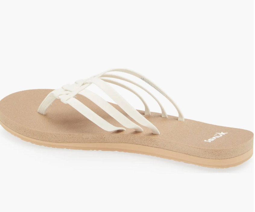 Sanuk W Yoga Sandy II TAN / WHITE