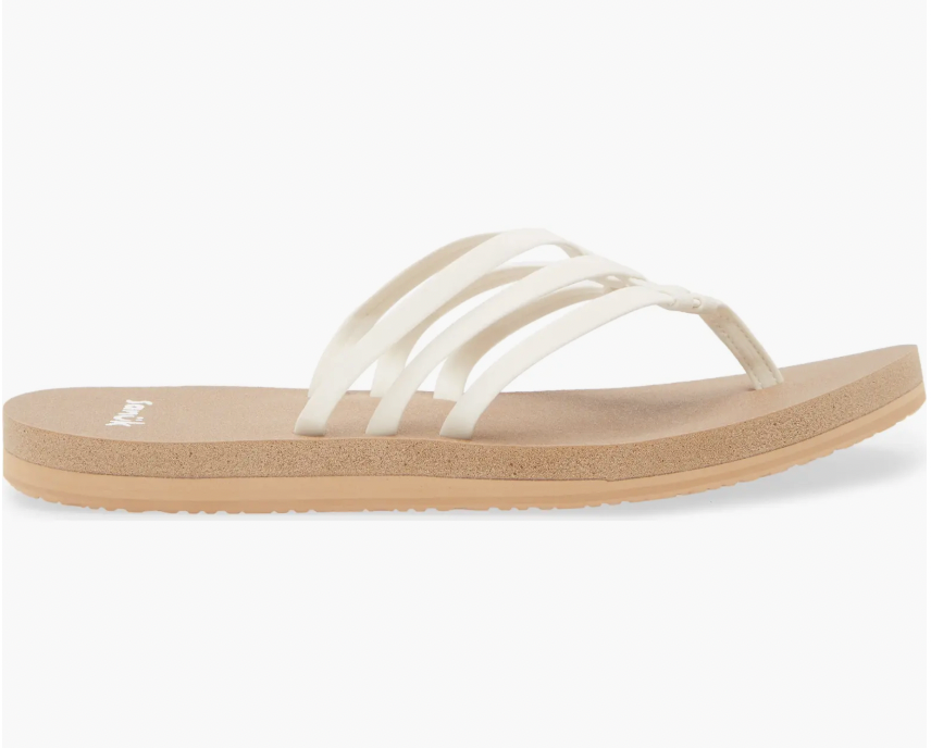 Sanuk W Yoga Sandy II TAN / WHITE