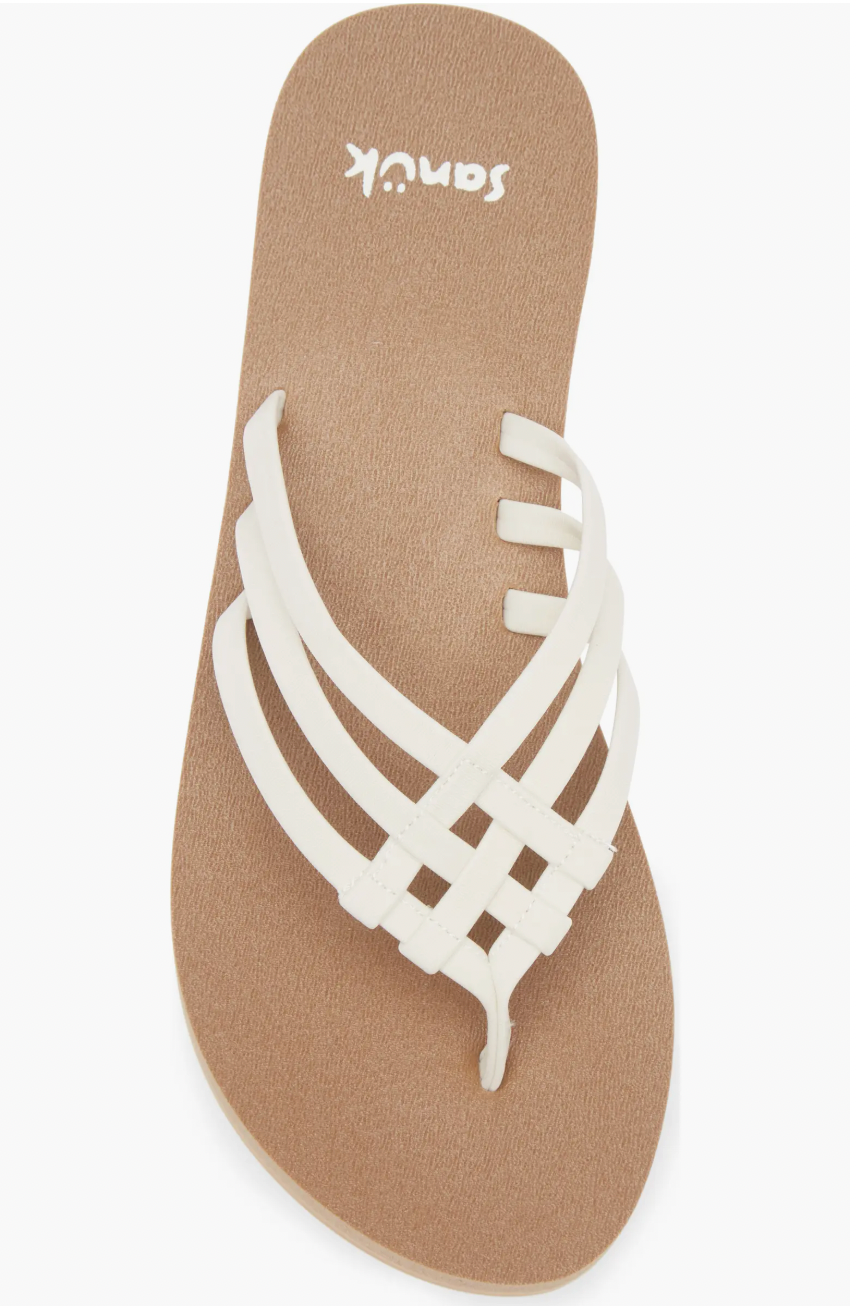Sanuk W Yoga Sandy II TAN / WHITE