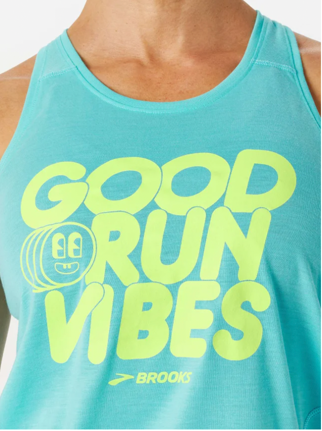 Brooks W Distance Tank 3.0 STROBE BLUE/GOOD VIBES