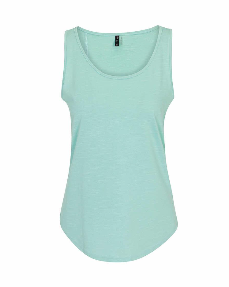 North River W Texture Knit Tank Split Tail AQUA HAZE