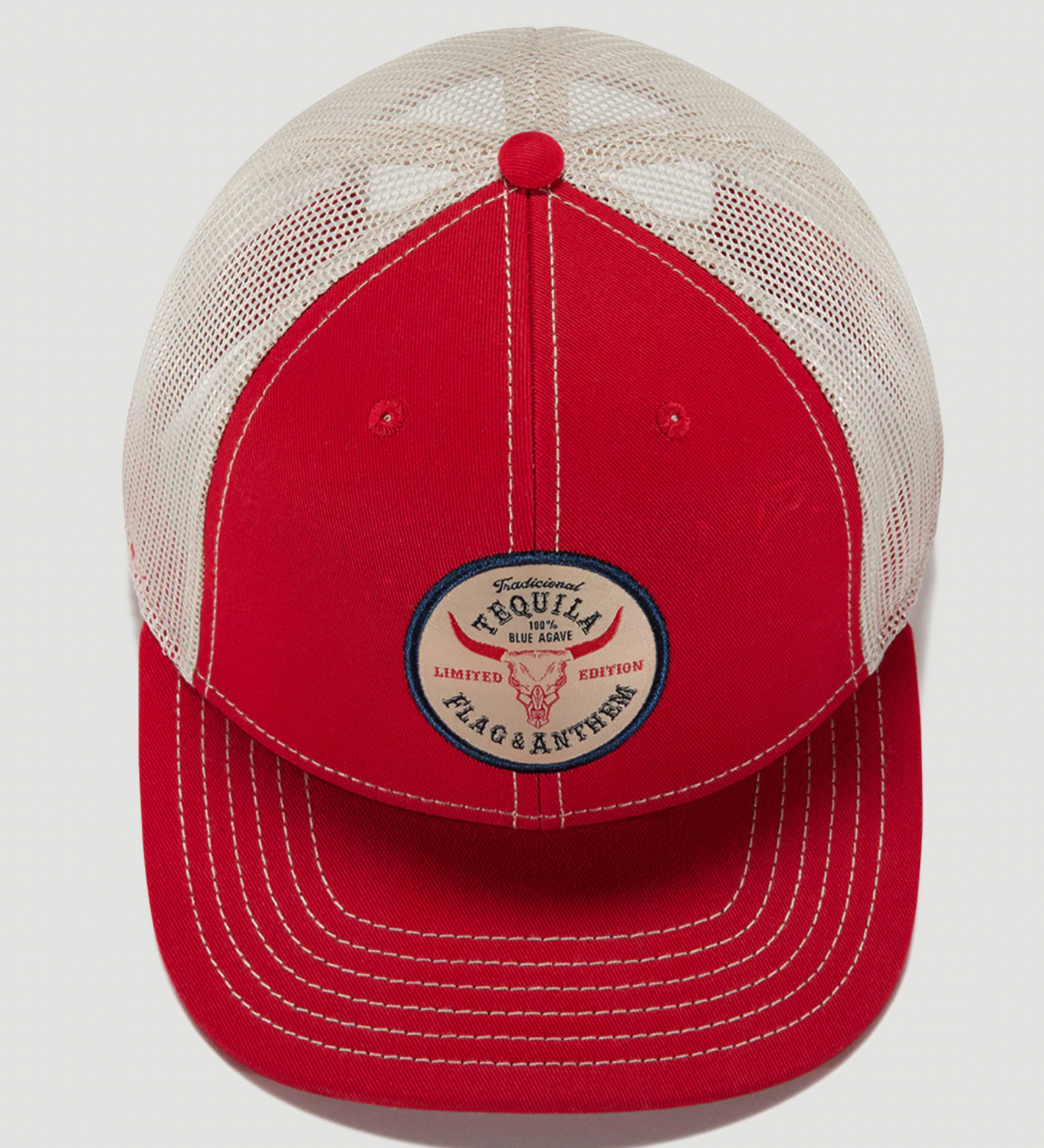Flag & Anthem Longhorn Tequila Trucker RED