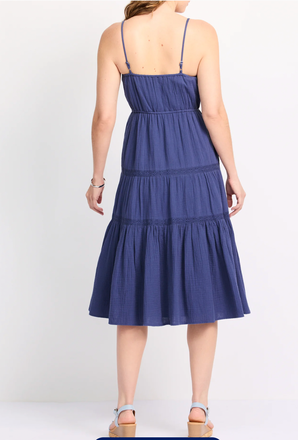 Flag & Anthem W Daphne Lace Trim Dress BLUE INDIGO