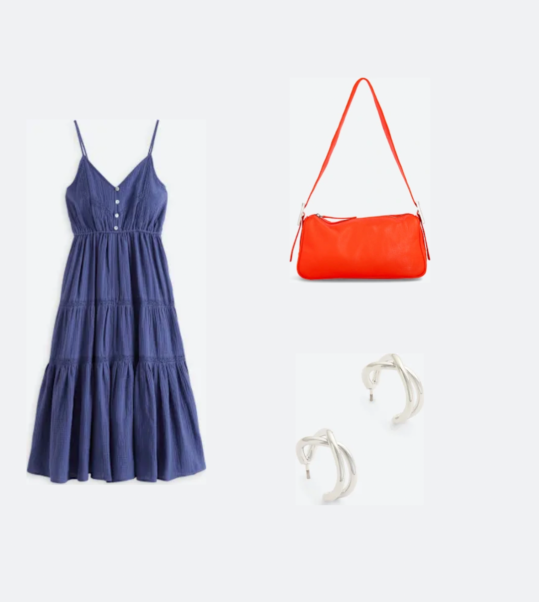 Flag & Anthem W Daphne Lace Trim Dress BLUE INDIGO