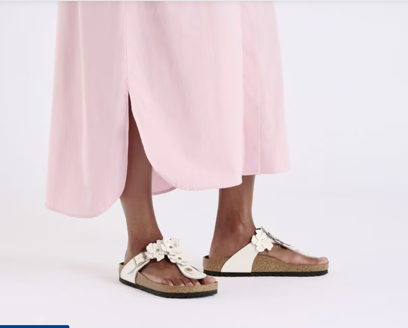 Birkenstock W Gizeh Flower Leather LT ROSE - REGULAR