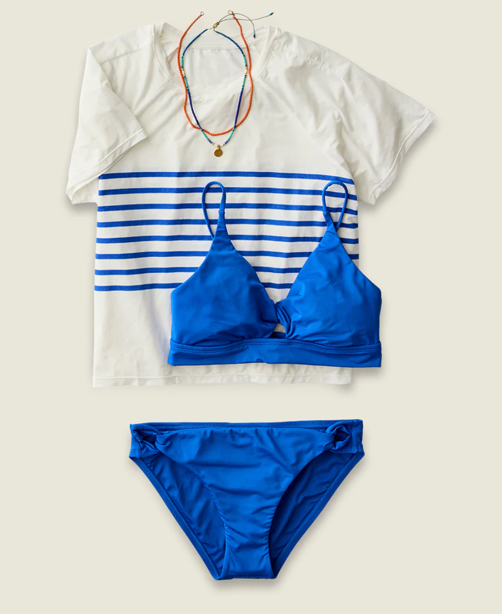 Carve Designs W Elba Top BILLIE BLUE