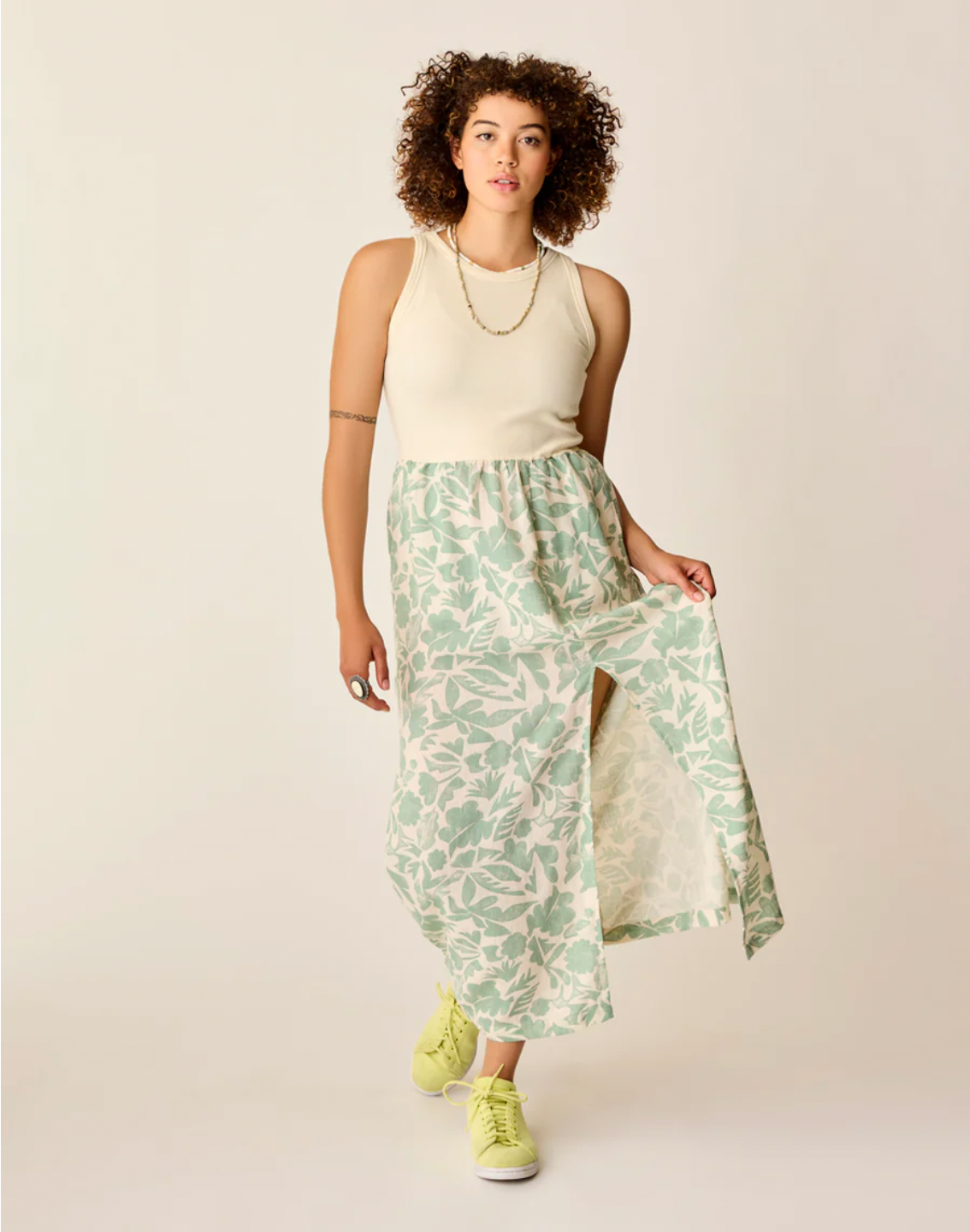 Carve Designs W Lark Linen Dress HAZE MEZCAL