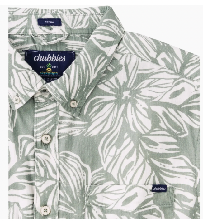 Chubbies M SS Friday Shirt THE GARDEN STATE