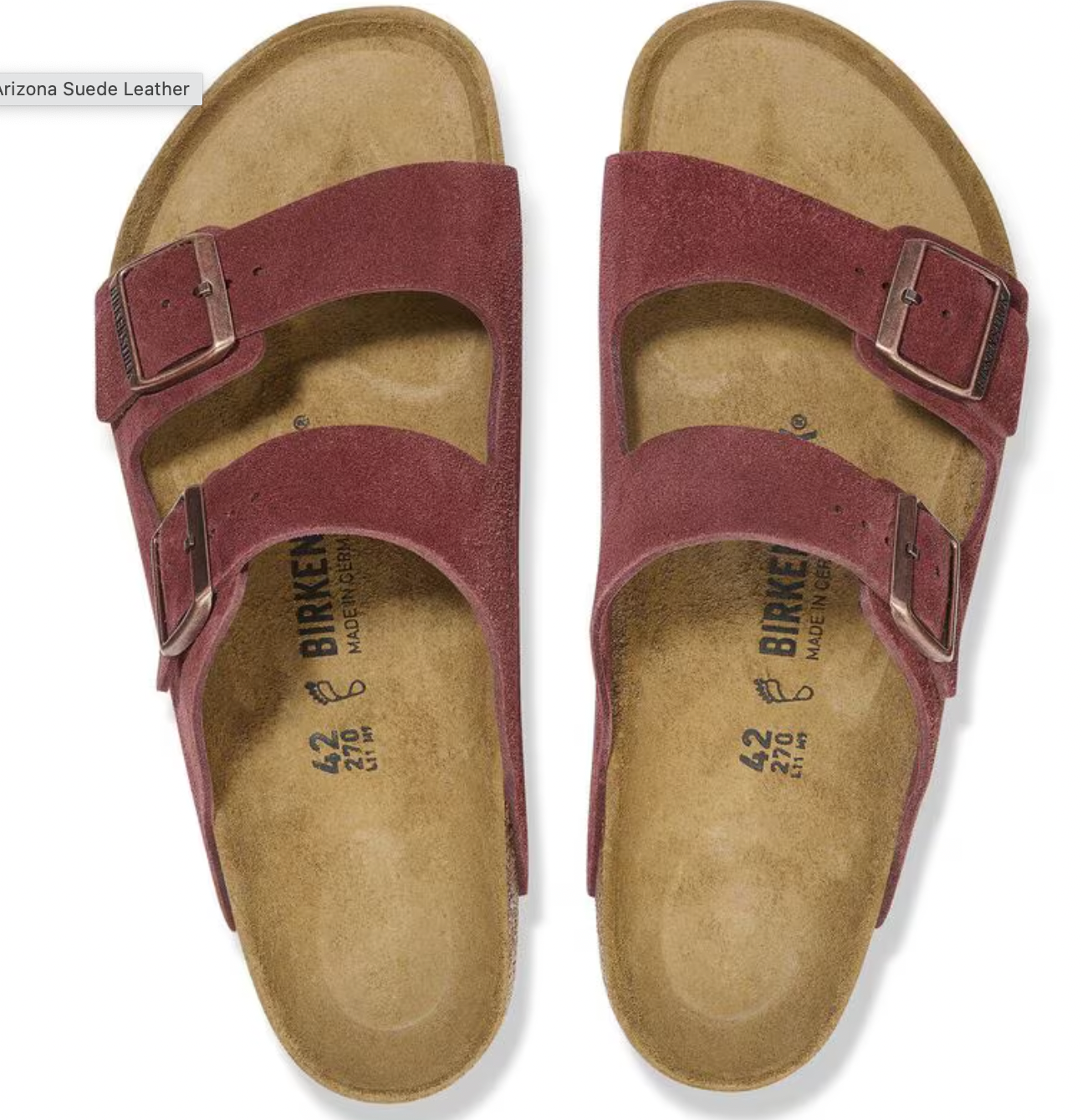 Birkenstock W Arizona BS ZINFANDEL - NARROW
