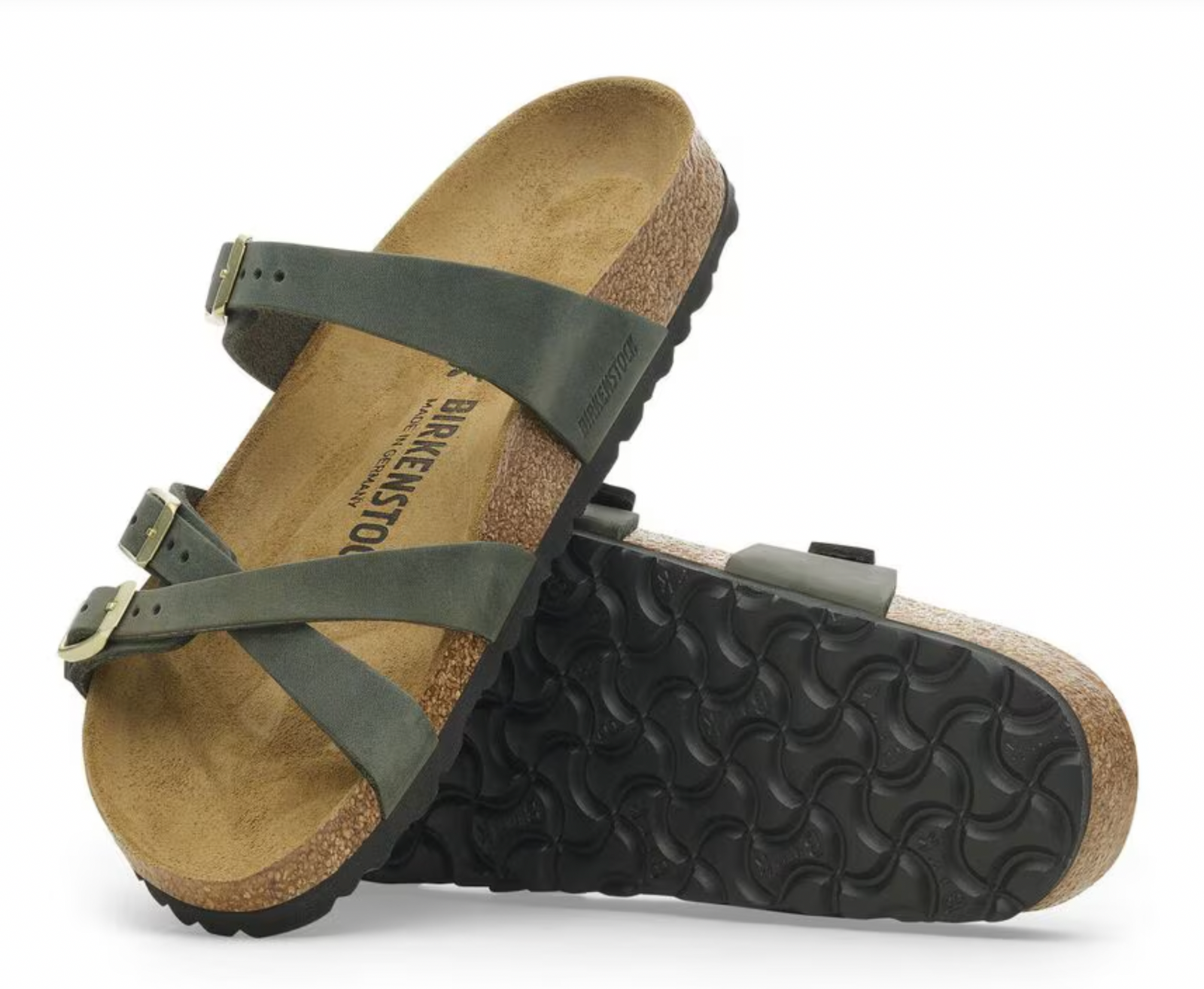 Birkenstock W Franca Oiled Leather THYME - REGULAR