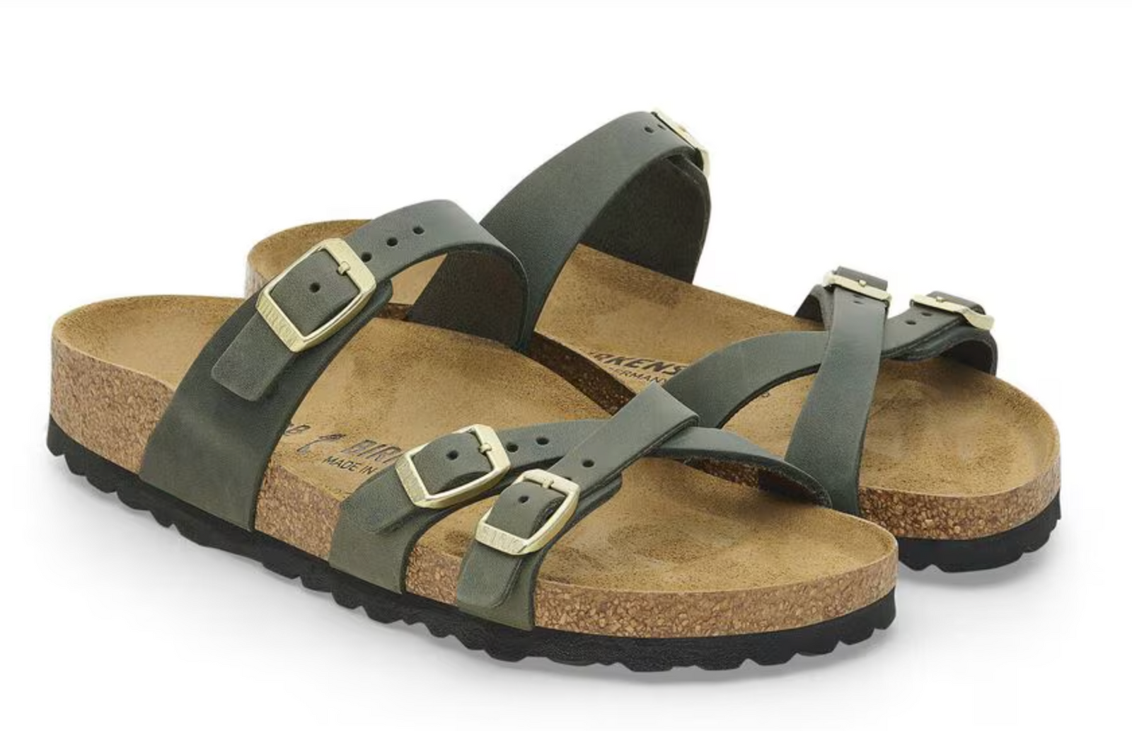 Birkenstock W Franca Oiled Leather THYME - REGULAR