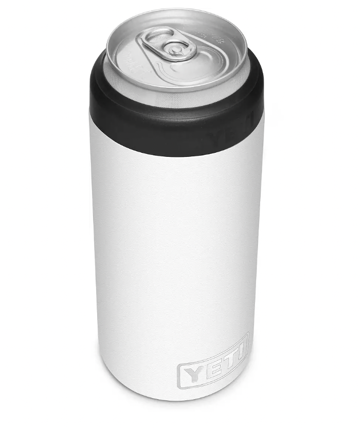 Yeti Rambler 12 oz Colster Slim Can Insulator WHITE