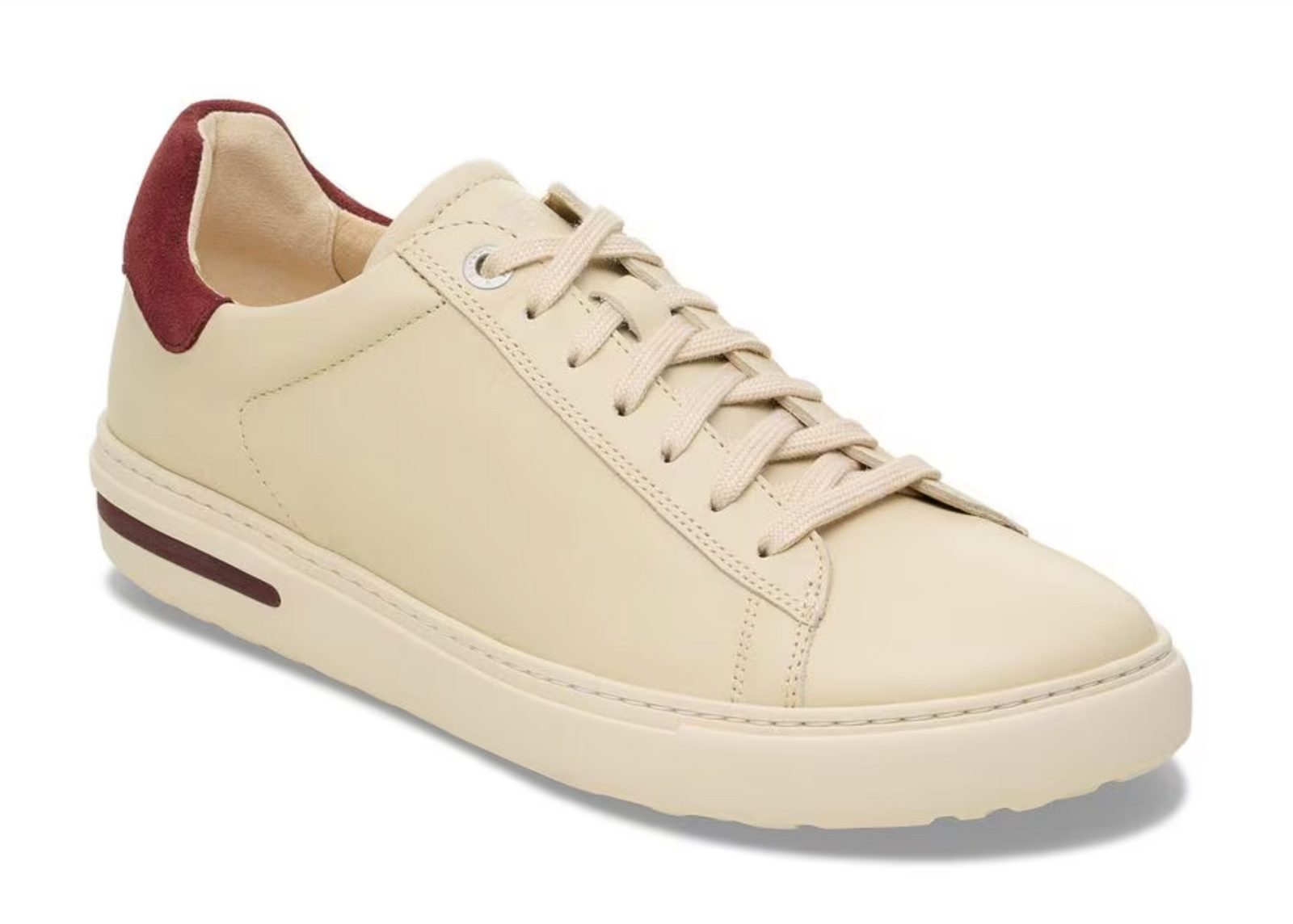 Birkenstock W Bend Low Leather EGGSHELL / ZINFANDEL