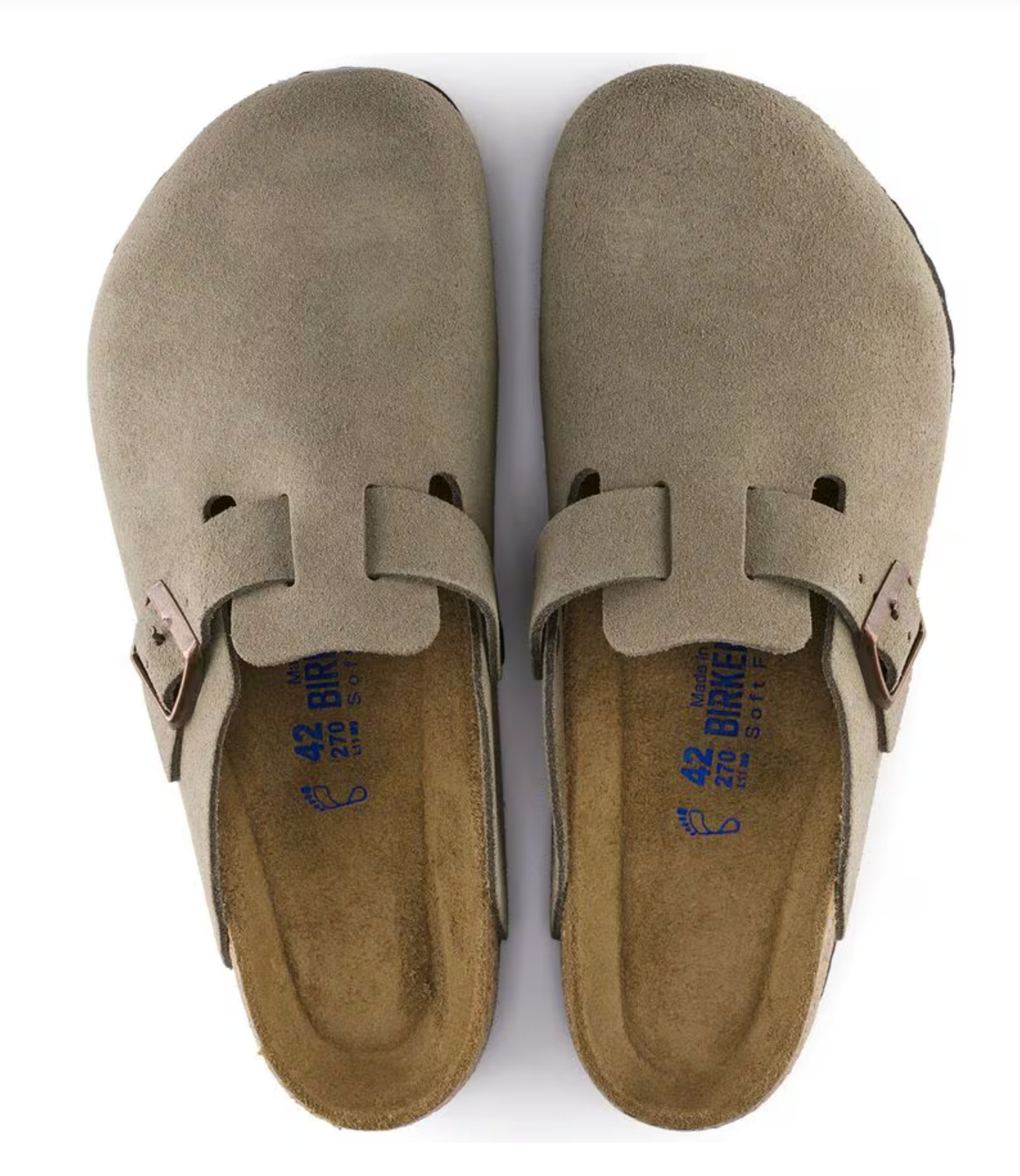 Birkenstock M Boston Suede TAUPE - REGULAR