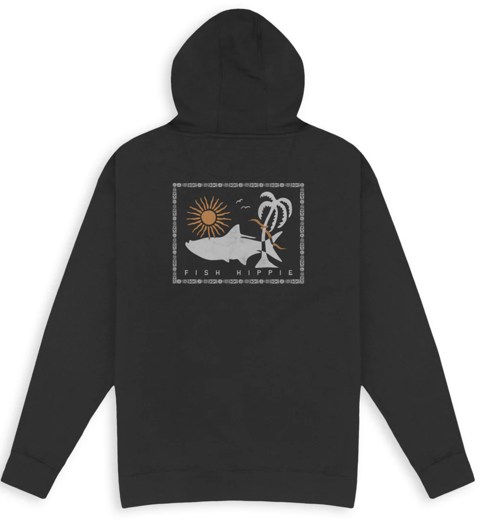 Fish Hippie M Drifter Natural Things Hoodie BLACK